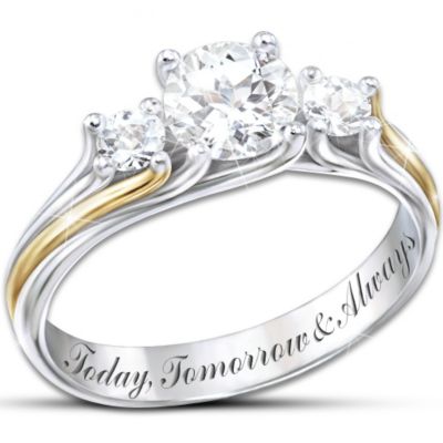 Buy Engraved Topaz Ring: I Am Yours