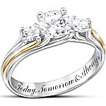 Buy Engraved Topaz Ring: I Am Yours