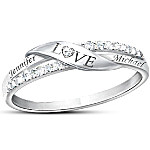 Buy Love Personalized Name Engraved Diamond Ring