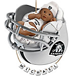 Buy NFL Oakland Raiders Personalized African-American Baby Christmas Ornament