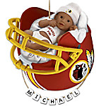 Buy NFL Washington Redskins Personalized African-American Baby Christmas Ornament