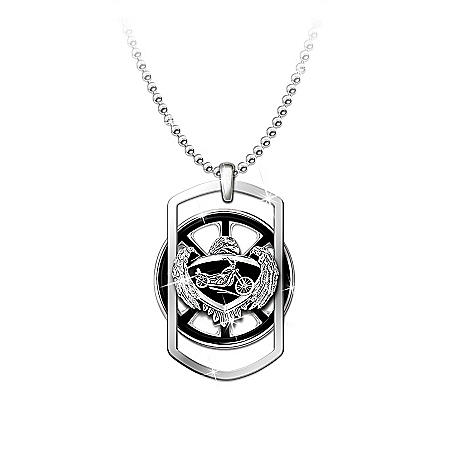 Motorcycle Pendant Necklace: Ride Forever
