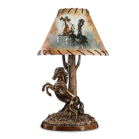 Western Decorative Lamp: Blazing Glory