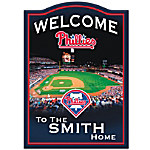 Buy MLB Philadelphia Phillies Personalized Welcome Sign