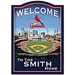 Buy MLB St. Louis Cardinals Personalized Welcome Sign