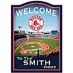 Buy MLB Boston Red Sox Personalized Welcome Sign Wall Decor