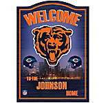 Buy Chicago Bears Wooden Personalized Welcome Sign Wall Decor