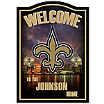 Buy NFL New Orleans Saints Personalized Welcome Sign