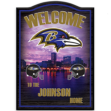 Personalized Wall Decor: Baltimore Ravens
