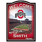 Buy Ohio State Buckeyes Personalized Welcome Sign