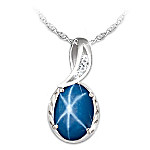 Buy Sky Gazer Created Star Sapphire Pendant Necklace