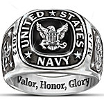Buy Navy Personalized Men's Ring
