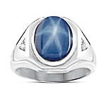 Buy Interstellar Men's Created Star Sapphire Ring