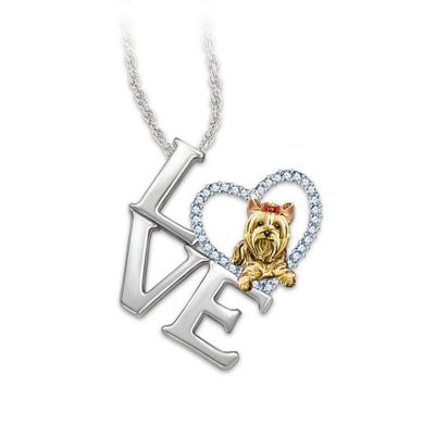 Buy Pendant Necklace: Love Is A Yorkie