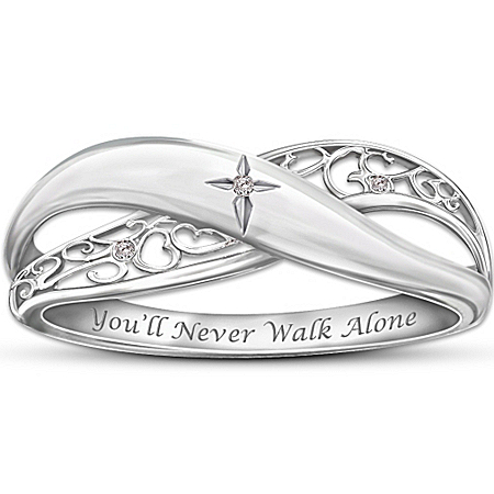 Religious Diamond Ring: Pure Faith