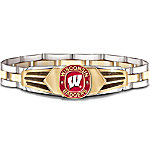 Buy Wisconsin Badgers Stainless Steel Men's Bracelet