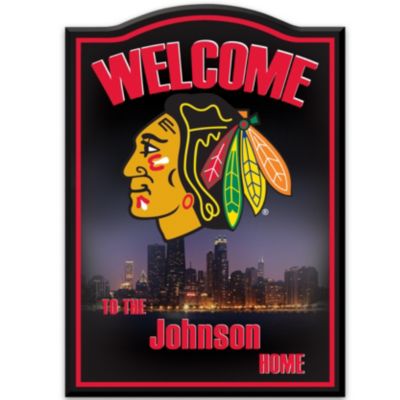 Buy NHL® Chicago Blackhawks® Personalized Welcome Sign Wall Decor
