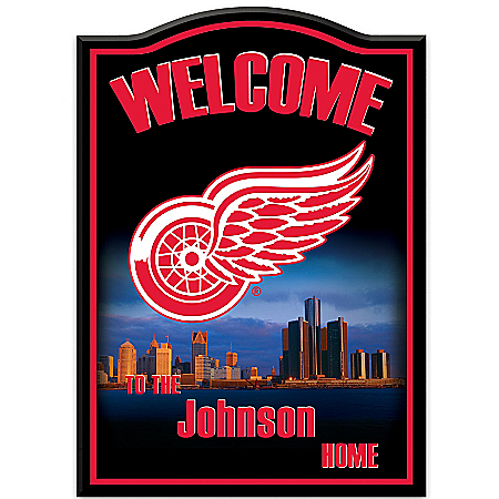 NHL® Detroit Red Wings® Personalized Welcome Sign