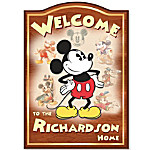 Buy Personalized Disney Mickey Mouse Welcome Sign
