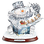 Buy Thomas Kinkade The Gift Of The Holidays Crystal Snowman Sculpture With Lights And Music