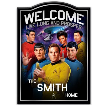 Buy STAR TREK Personalized Welcome Sign