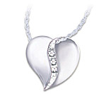 Buy Diamond Pendant Necklace: I Love You Mom
