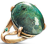 Buy Emerald Legend Glittering In Green Women's Ring