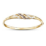 Buy Sweet Decadence Mocha And White Diamond 18K Gold-Plated Bracelet