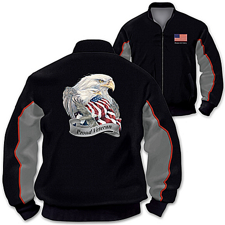 Jacket: U.S. Military Pride Veterans Salute Men’s Jacket
