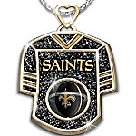 Buy Women's Necklace: Get In The Game Saints Personalized Pendant Necklace