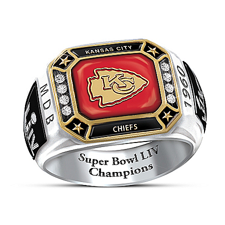 Kansas City Chiefs Super Bowl LIV Men’s Personalized Commemorative NFL Fan Ring – Personalized Jewelry