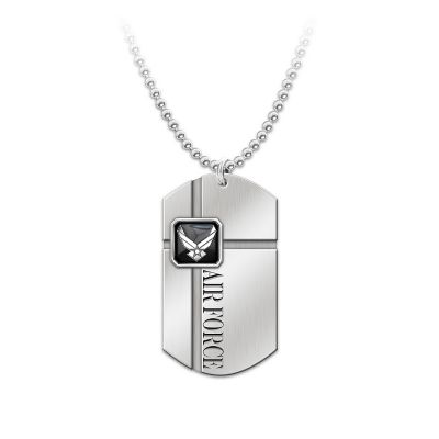 Buy Necklace: For My Airman Men's Dog Tag Pendant Necklace