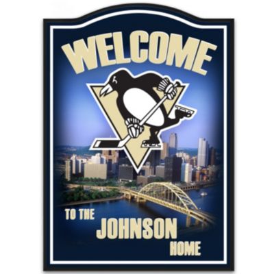 Buy Welcome Sign: Pittsburgh Penguins® Personalized Welcome Sign