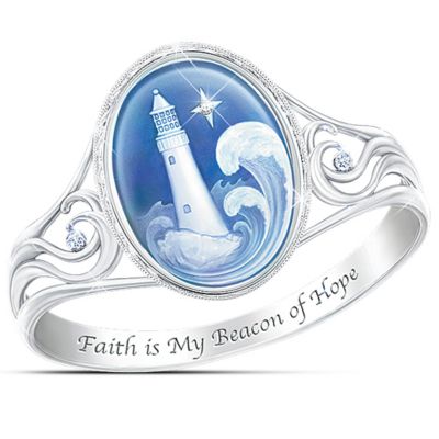 Bradford exchange on sale faith ring