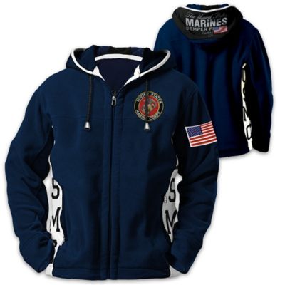 Hoodie USMC Semper Fi Men s Hoodie Hooded Fleece Jacket of