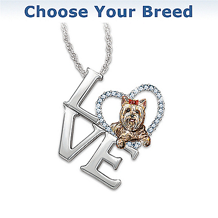 Loving Companion Choose Your Breed Dog Pendant Necklace