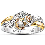 Buy Ring: USMC Women's Embrace Diamond Ring