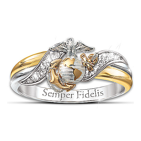 Ring: USMC Women’s Embrace Diamond Ring