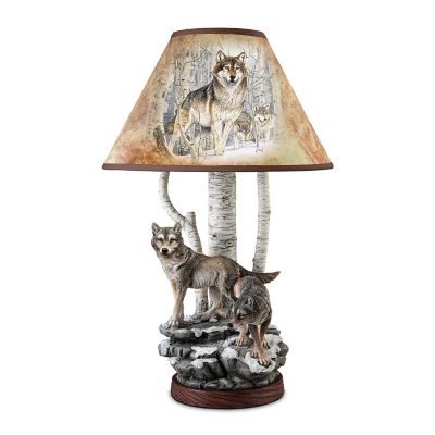 Buy Lamp: Spirits Of The Forest Al Agnew Wolf Lamp