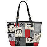 Buy Sassy Patches Betty Boop Women's Patchwork Handbag Featuring Iconic Images Of Betty Boop