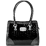 Buy Alfred Durante Madrid Women's Black Faux Croc Leather Handbag