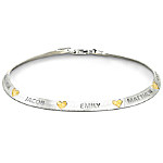 Buy Family Blessings Personalized Herringbone-Style Bracelet