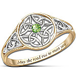 Buy Ring: Celtic Beauty Genuine Peridot Women's Ring