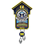 Buy Michigan Wolverines Handcrafted Cuckoo Clock With Sound
