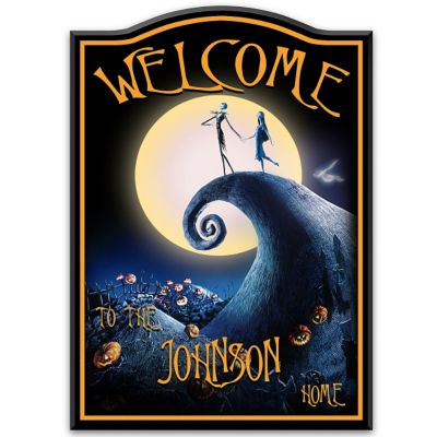Buy Welcome Sign: Tim Burton's The Nightmare Before Christmas Personalized Welcome Sign