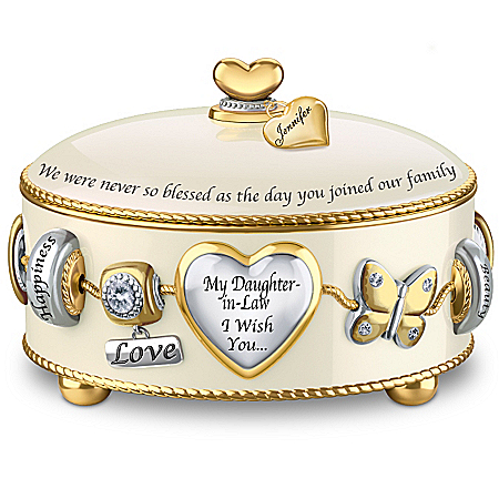 Music Box: Daughter-In-Law, I Wish You Personalized Music Box – Personalized Jewelry