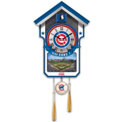 Buy Officially Licensed Chicago Cubs Baseball Cuckoo Clock