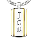 Buy Necklace: Always, My Grandson Personalized Dog Tag Pendant Necklace