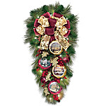 Buy Thomas Kinkade Welcome Christmas LED-Lighted Teardrop Wreath