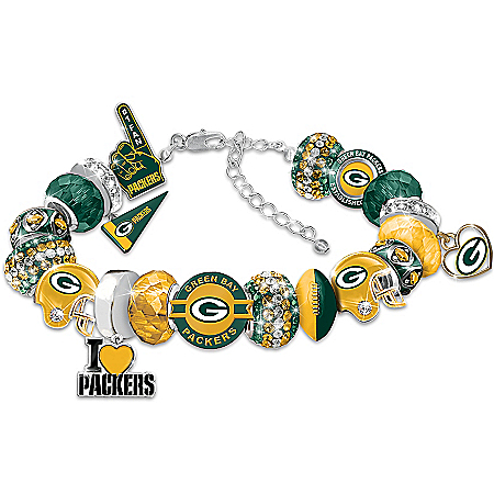 Fashionable Fan NFL Green Bay Packers Women’s Charm Bracelet